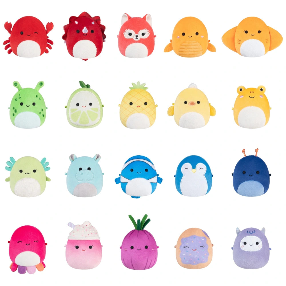 Original Squishmallows Micromallows Plush 20 Pack (With Ricky The Clownfish)