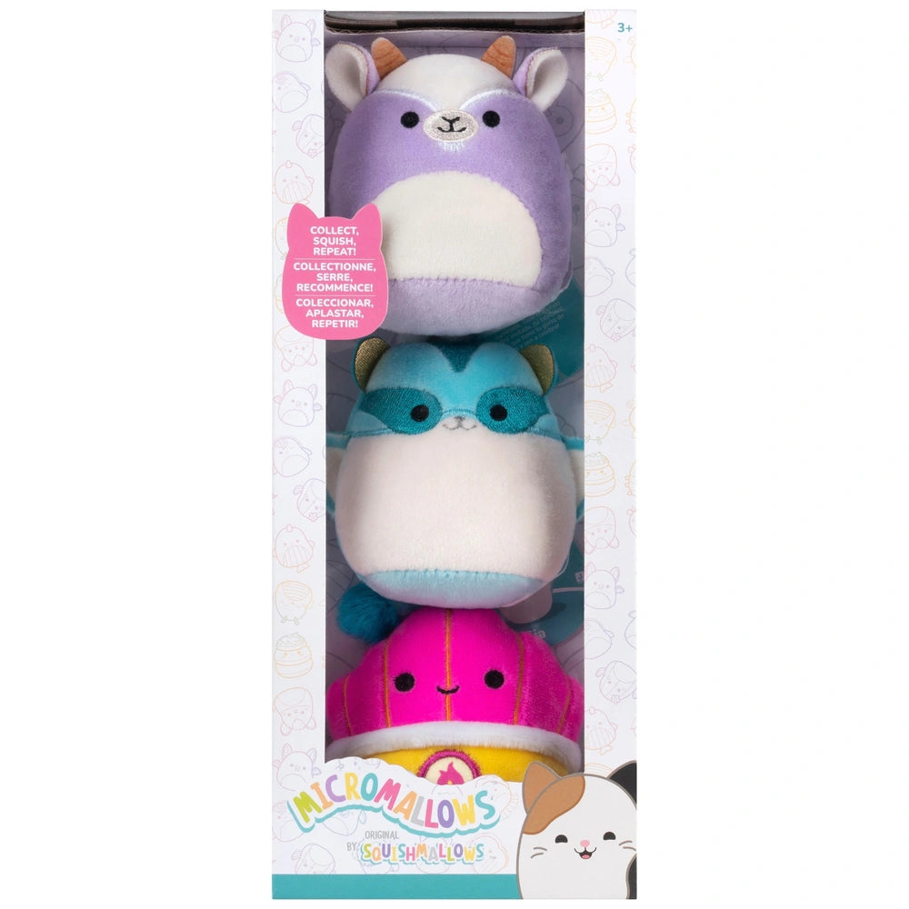 Original Squishmallows Micromallows Plush 3 Pack