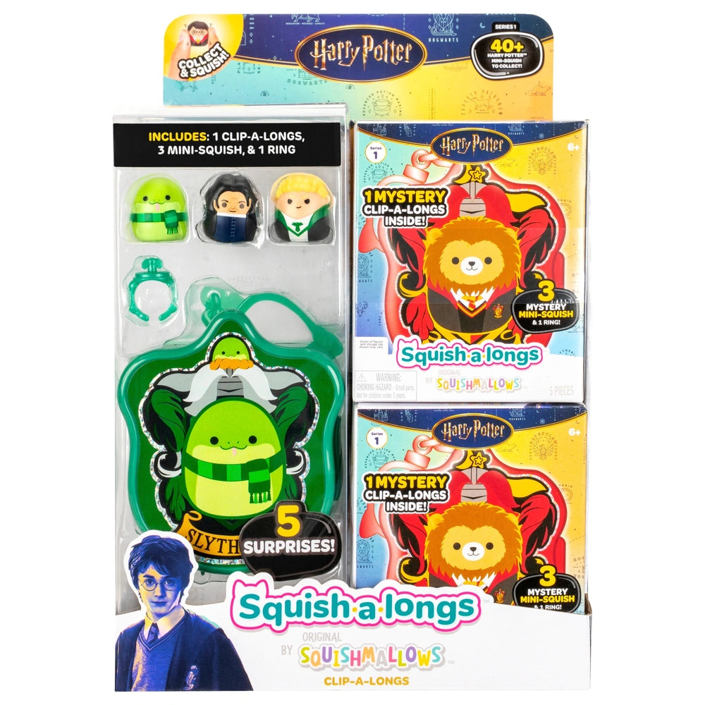 Original Squishmallows Squish-A-Longs Clip-A-Longs Harry Potter Blind Box Assortment