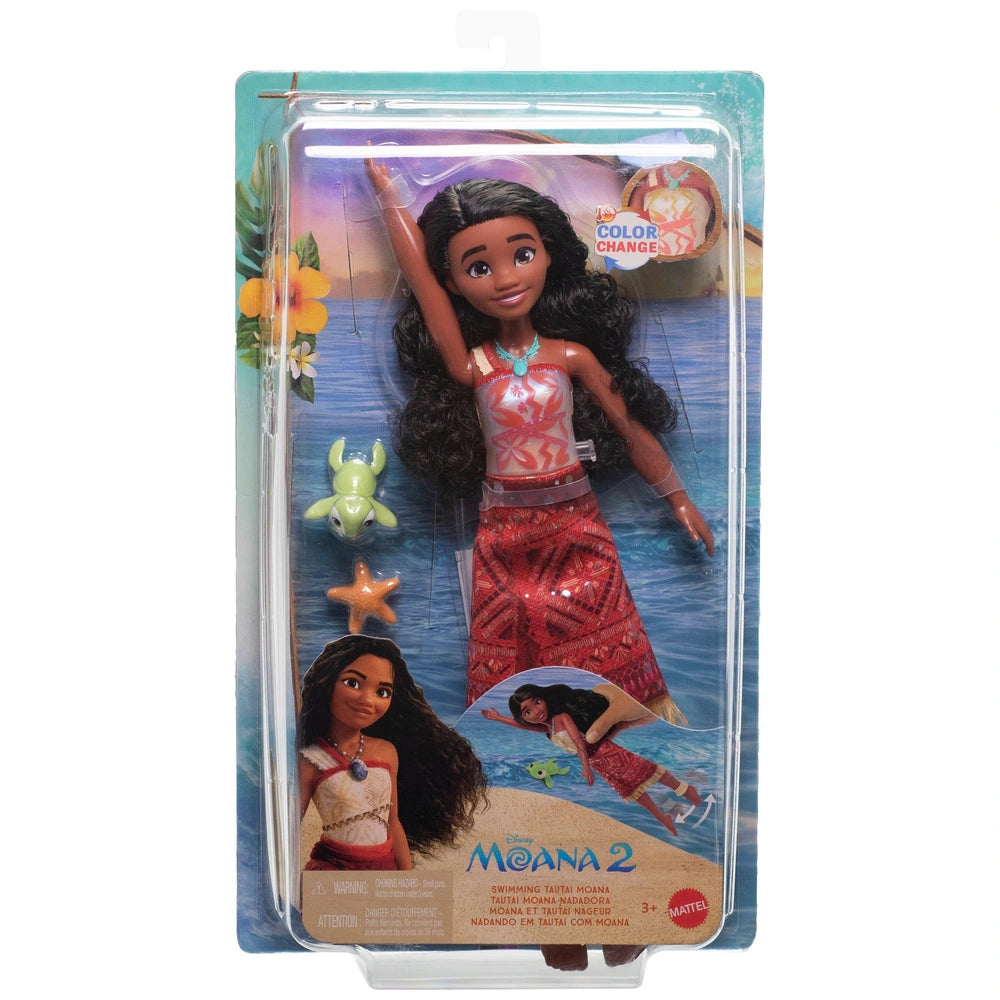 Disney Moana 2 Swimming Moana Doll