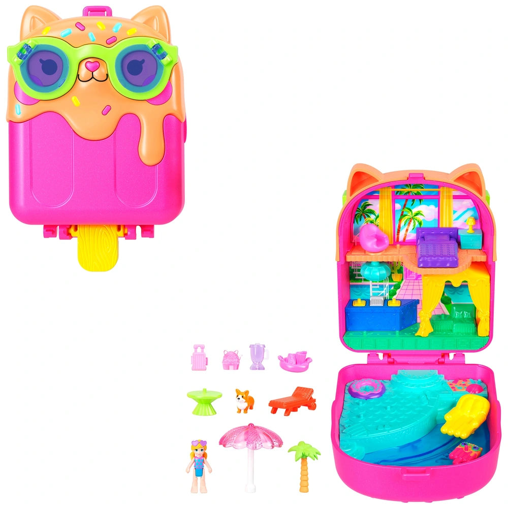 Polly Pocket Kitty Popsicle Resort Compact