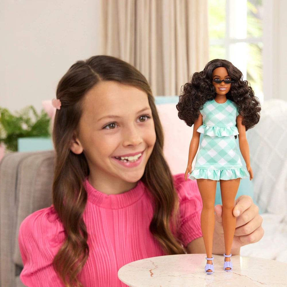 Barbie Fashionistas 240 Mint Green Gingham Doll