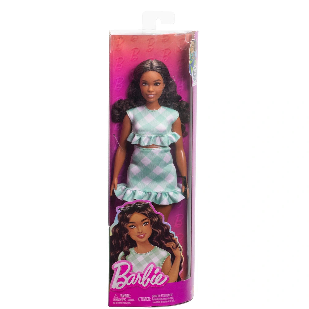 Barbie Fashionistas 240 Mint Green Gingham Doll