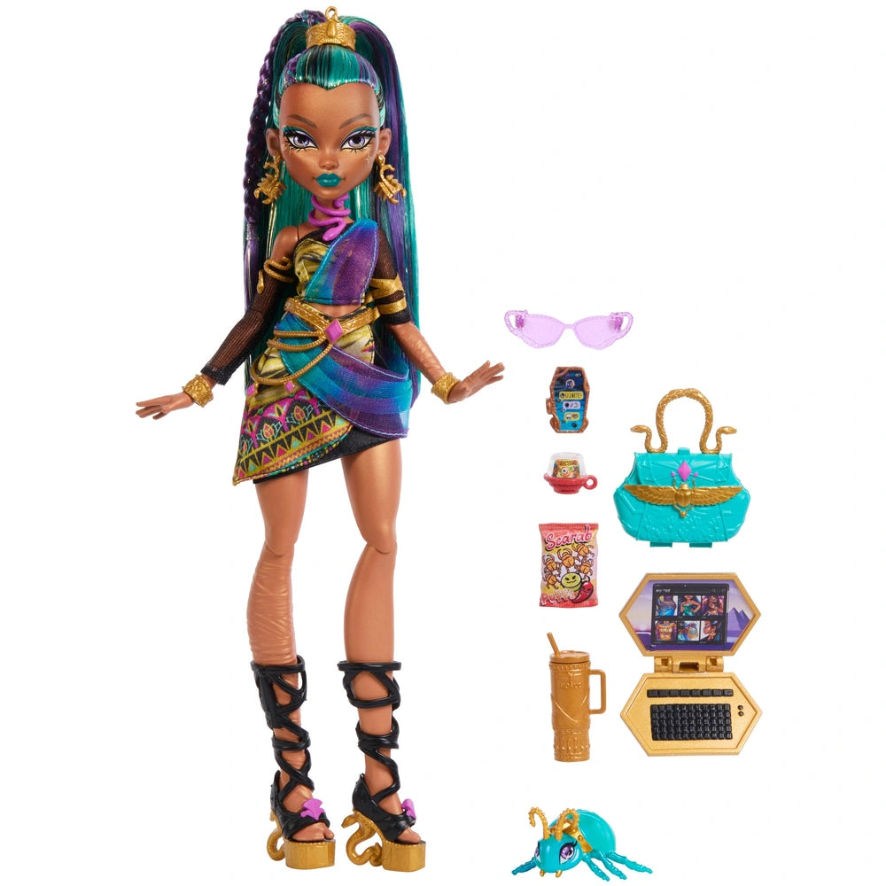 Monster High Doll Nefera De Nile With Pet