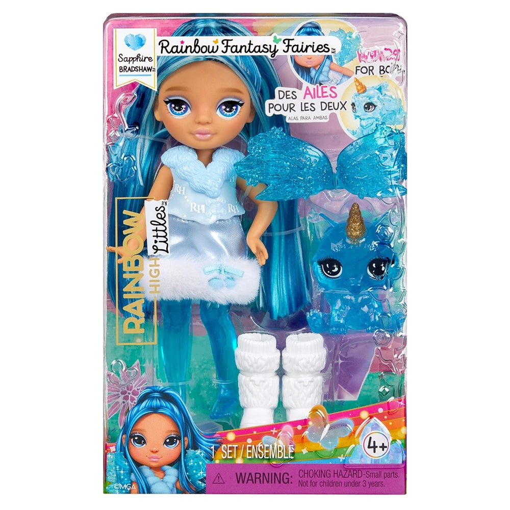 Rainbow High Littles Rainbow Fantasy Fairies Doll Sapphire Bradshaw