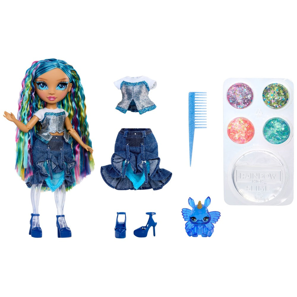 Rainbow High Rainbow Shimmers met Slijm – Skyler – 28 cm Modepop, Inclusief Slijmkit en Konijn Huisdier, Geschikt voor Kinderen vanaf 4 jaar Rainbow High Rainbow Shimmers met Slijm – Skyler – 28 cm Modepop, Inclusief Slijmkit en Konijn Huisdier, Geschikt voor Kinderen vanaf 4 jaar