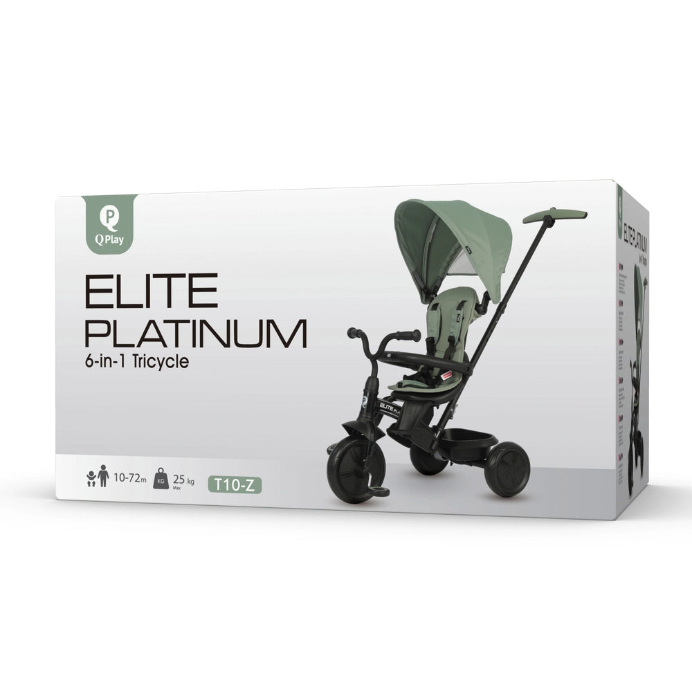 Qplay Elite Platinum 6-In-1 Trike Green