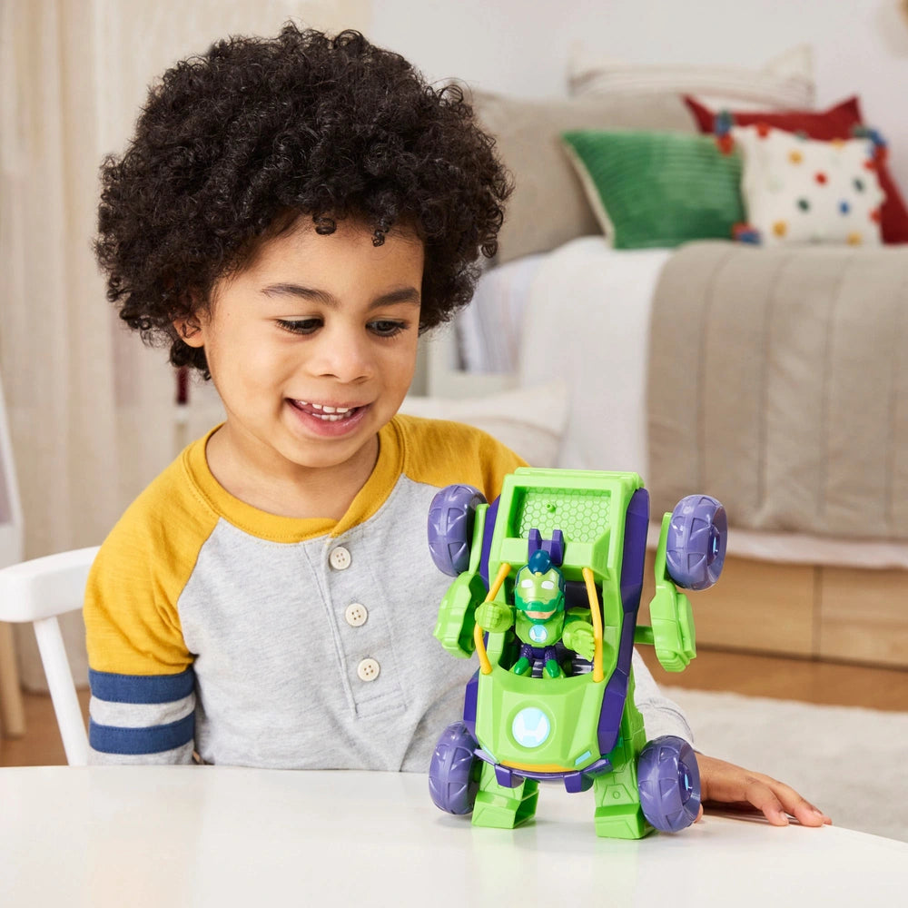 Marvel Iron Man And His Awesome Friends Figure & Vehicle 2-In-1 Mech Suit Iron Hulk Pack