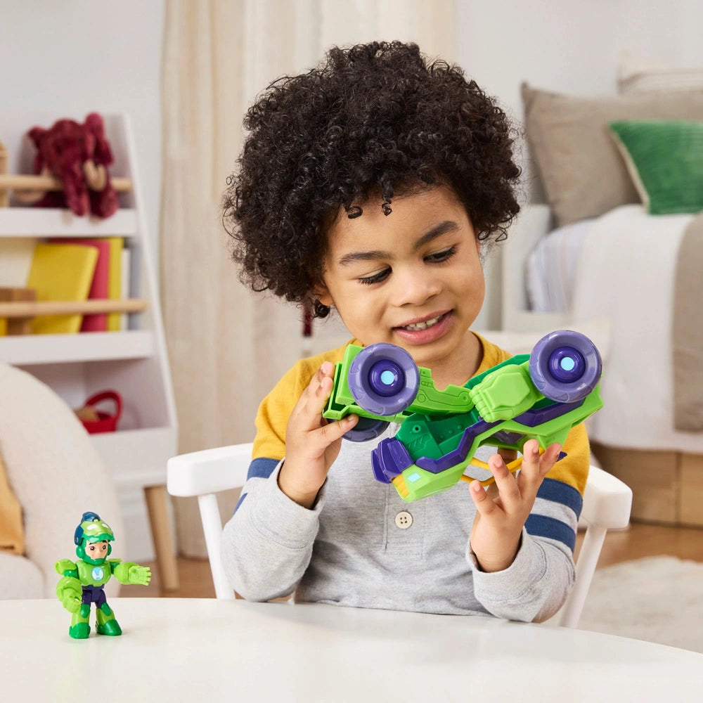 Marvel Iron Man And His Awesome Friends Figure & Vehicle 2-In-1 Mech Suit Iron Hulk Pack