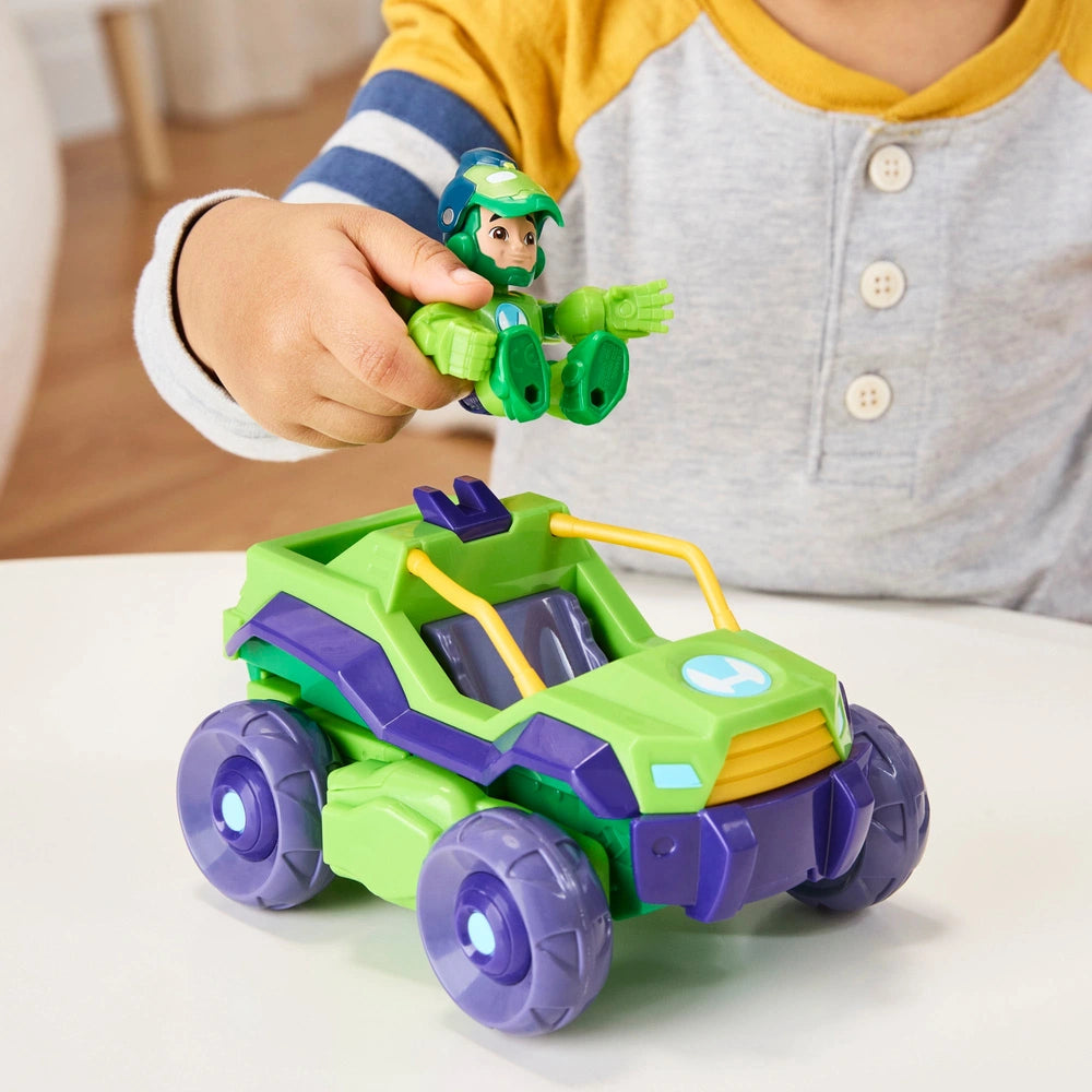 Marvel Iron Man And His Awesome Friends Figure & Vehicle 2-In-1 Mech Suit Iron Hulk Pack