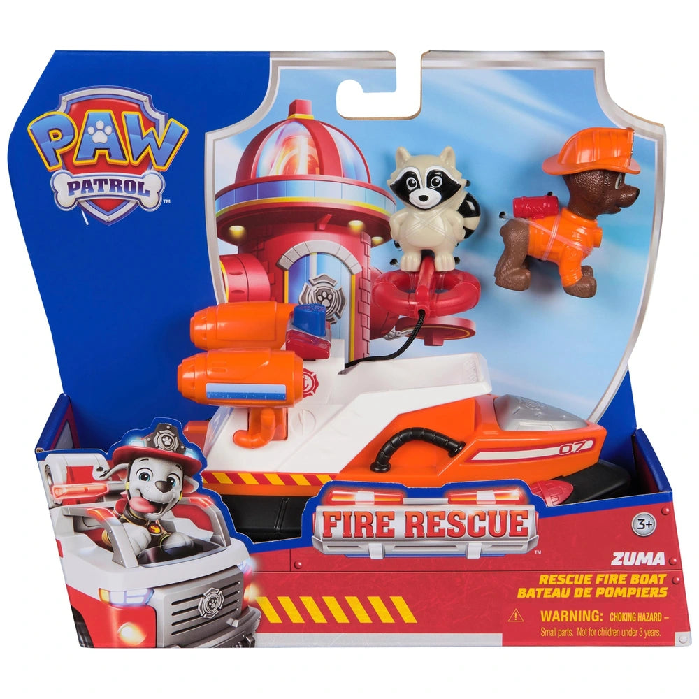Paw Patrol Fire Rescue Vehicle Zuma With Rescue Fire Boat