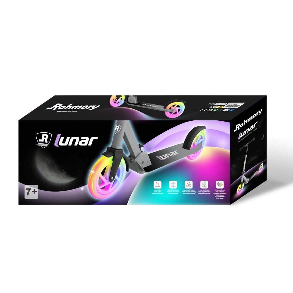 Lunar Folding Scooter With Led Wheels