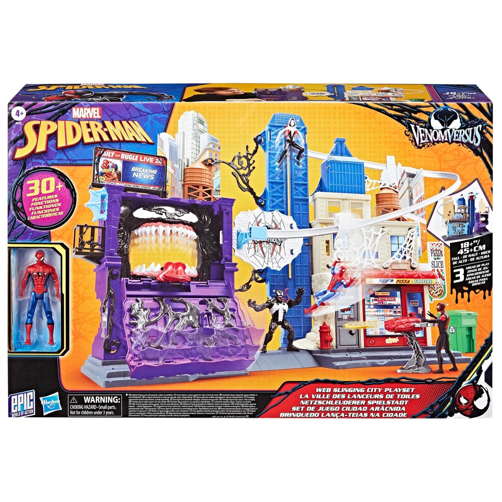 Marvel Spider-Man Venomversus Web Slinging City Playset