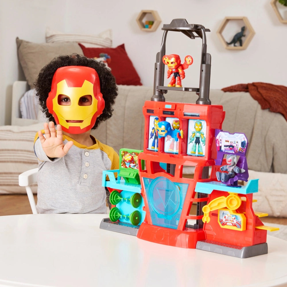 Marvel Iron Man And His Awesome Friends Playset Iron Quarters