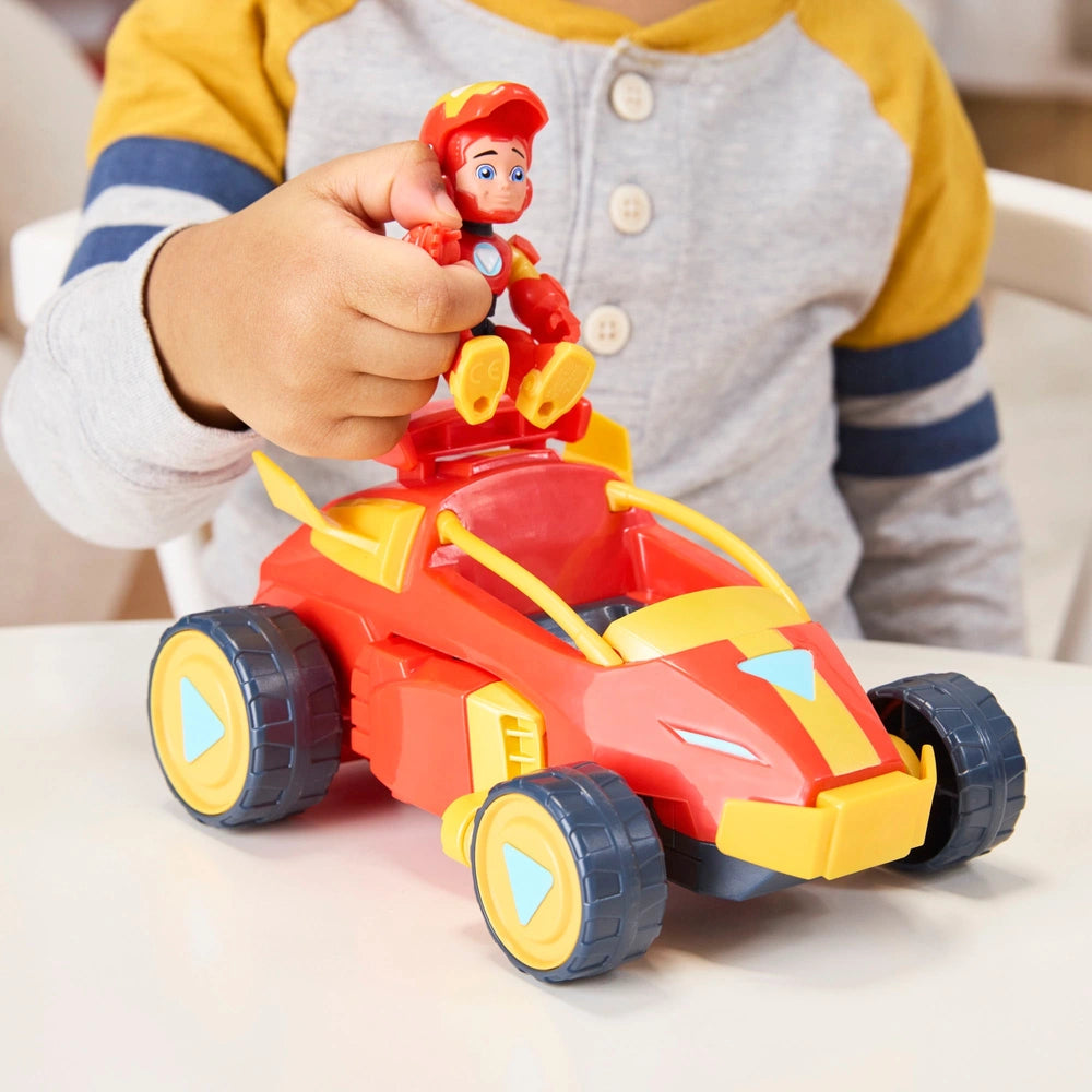 Marvel Iron Man And His Awesome Friends Figure & Vehicle 2-In-1 Mech Suit Iron Man Pack