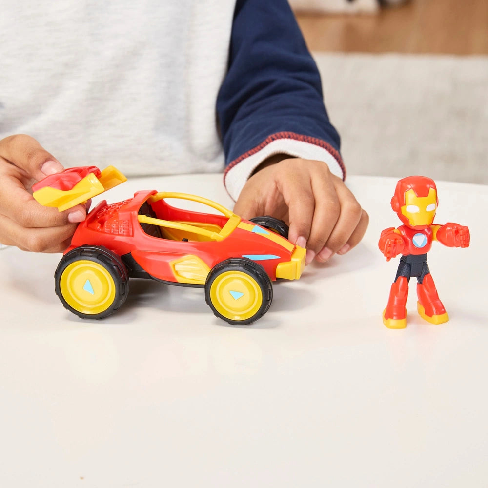 Marvel Iron Man And His Awesome Friends Figure & Vehicle Iron Racer Pack