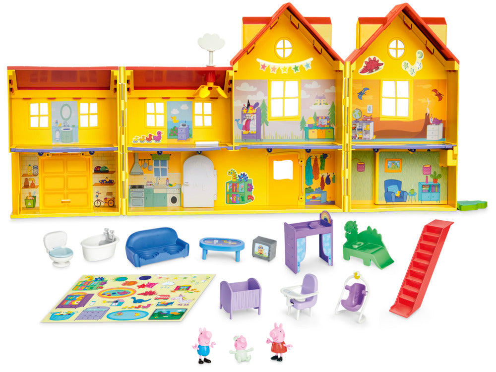 Peppa Pig's Big Family House Playset With Baby Evie