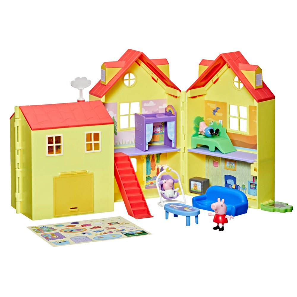 Peppa Pig's Big Family House Playset With Baby Evie