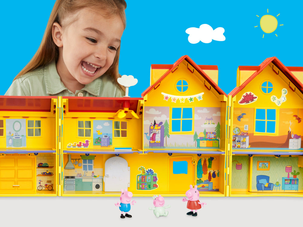 Peppa Pig's Big Family House Playset With Baby Evie