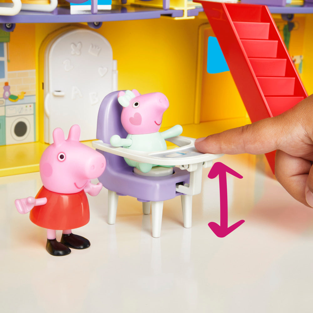 Peppa Pig's Big Family House Playset With Baby Evie