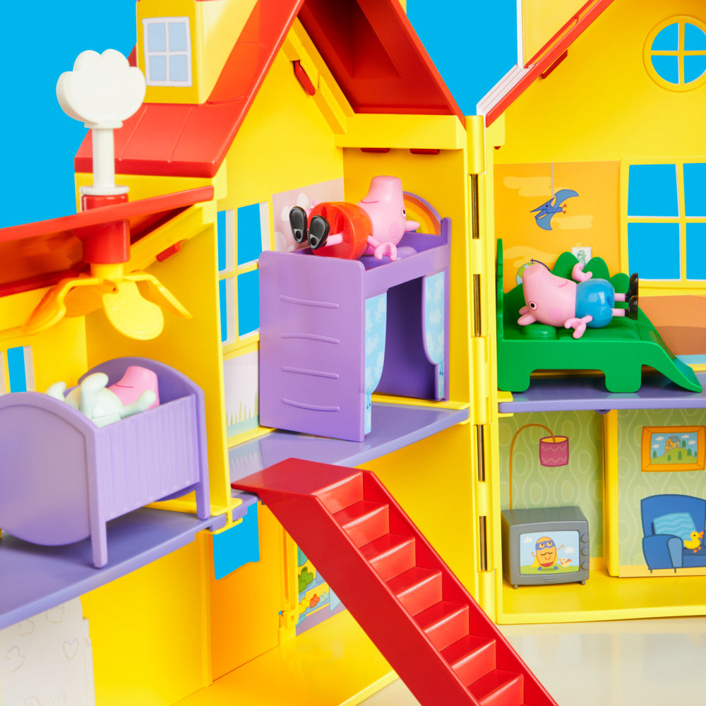 Peppa Pig's Big Family House Playset With Baby Evie