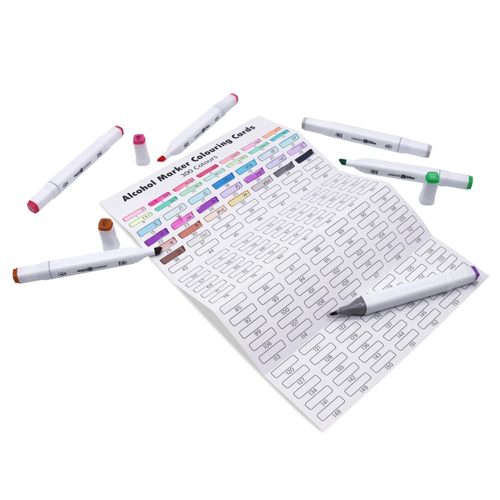 Crafty Co. Dual Tip Twin Markers With Storage Case Set 300 Piece