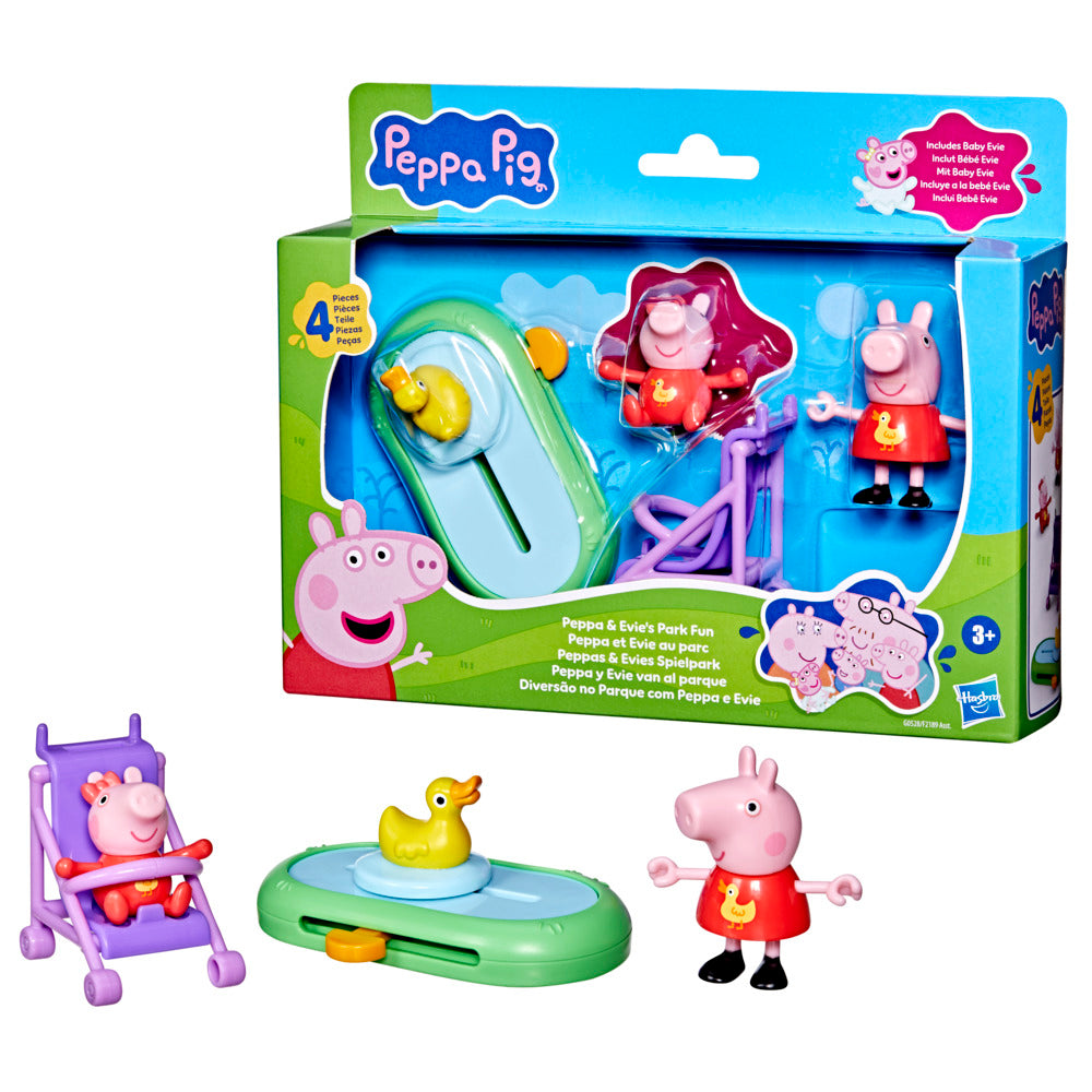 Peppa Pig Playset Peppa And Baby Evie's Park Fun