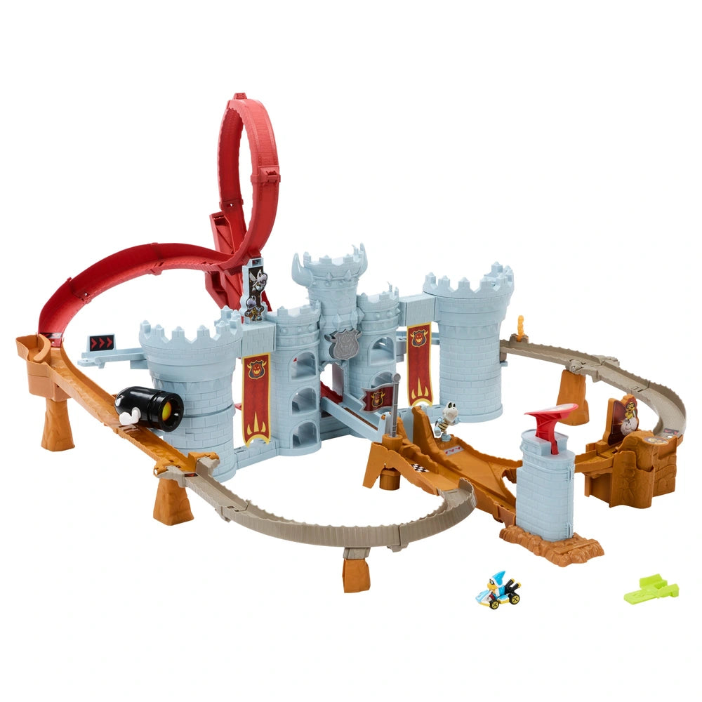 Hot Wheels Mario Kart Bowser's Castle Raceway Track Set