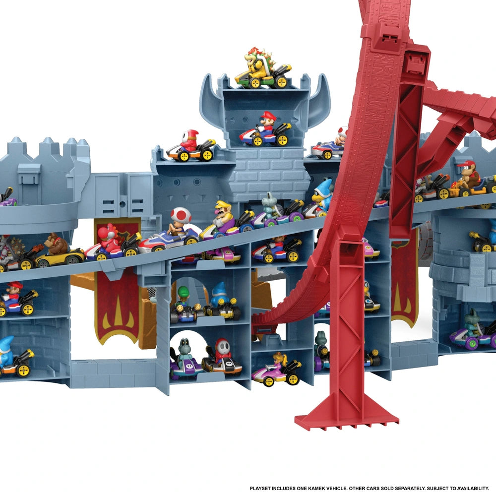 Hot Wheels Mario Kart Bowser's Castle Raceway Track Set