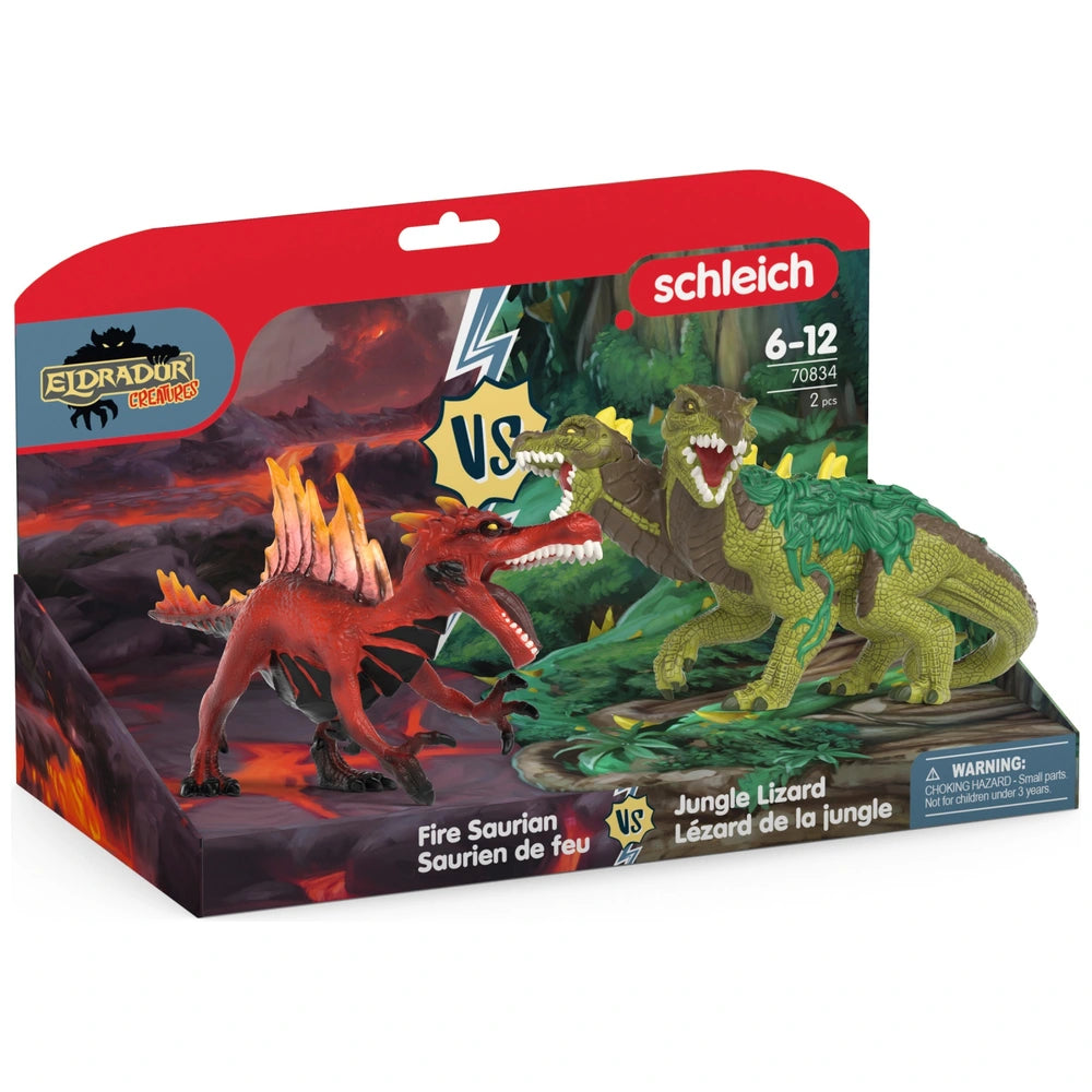 Schleich Eldrador 70834 Fire Saurian Vs. Jungle Lizard