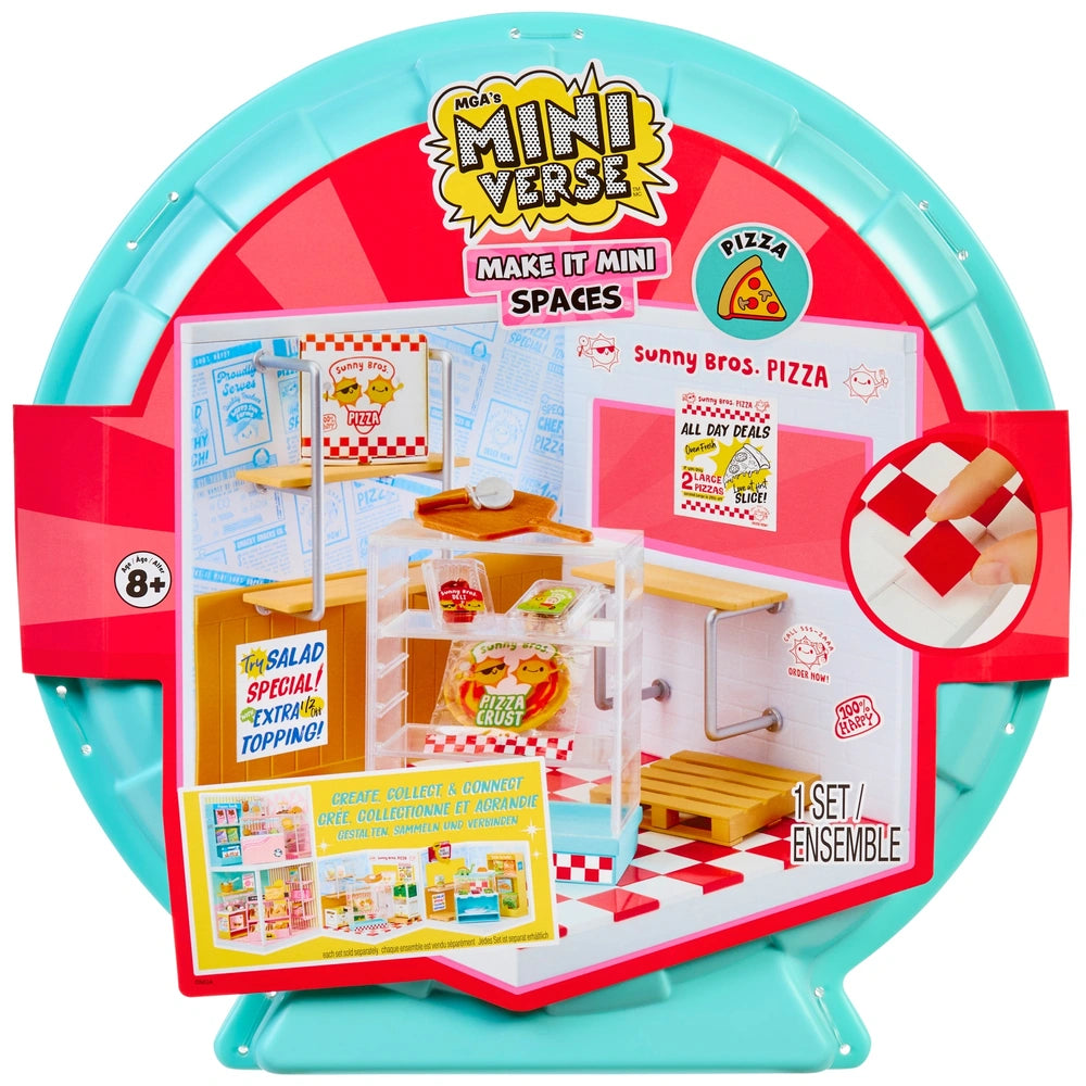 Mga's Miniverse Make It Mini Spaces Pizza Shop Building Set