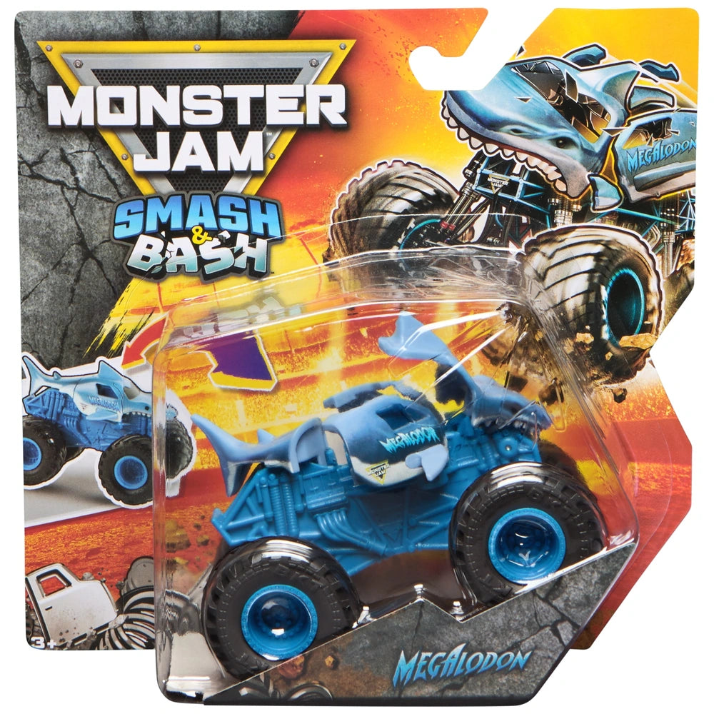 Monster Jam Smash & Bash Monster Truck Diecast 1:64 Scale Assortment