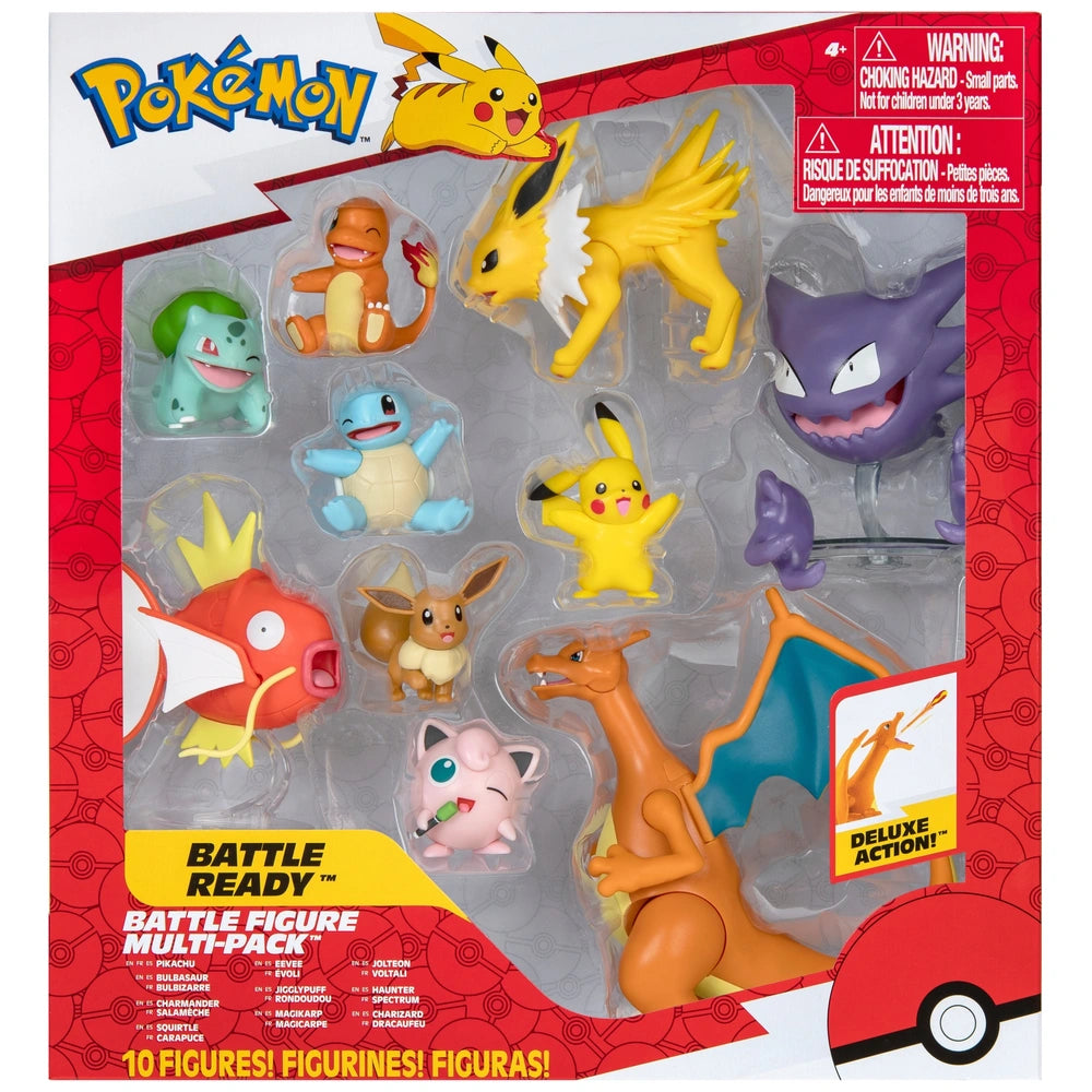 Jazwares Figuras Pokemon Multipack 10 con Pikachu, Squirtle, Bulbasaur, Charmander, Cinderace y más figuras de 5cm Jazwares Figuras Pokemon Multipack 10 con Pikachu, Squirtle, Bulbasaur, Charmander, Cinderace y más figuras de 5cm