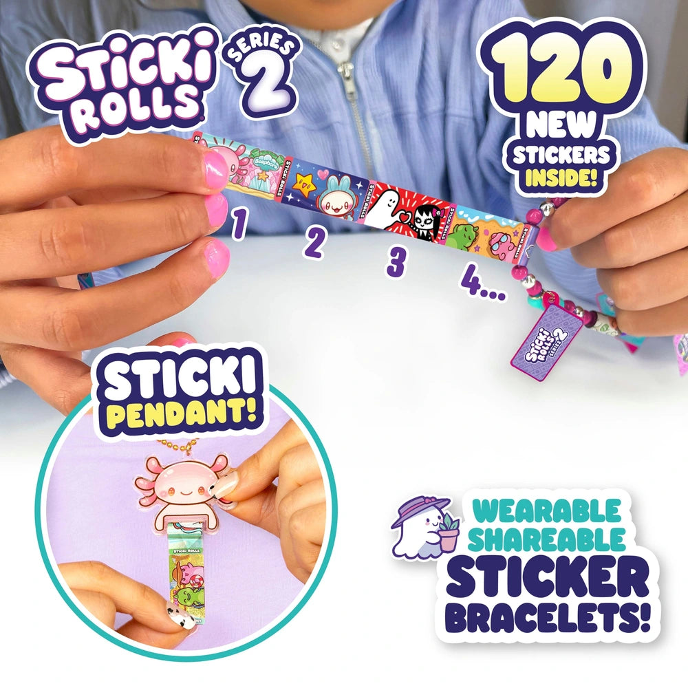 Sticki Rolls Sticker Pendant & Bracelet Making Set