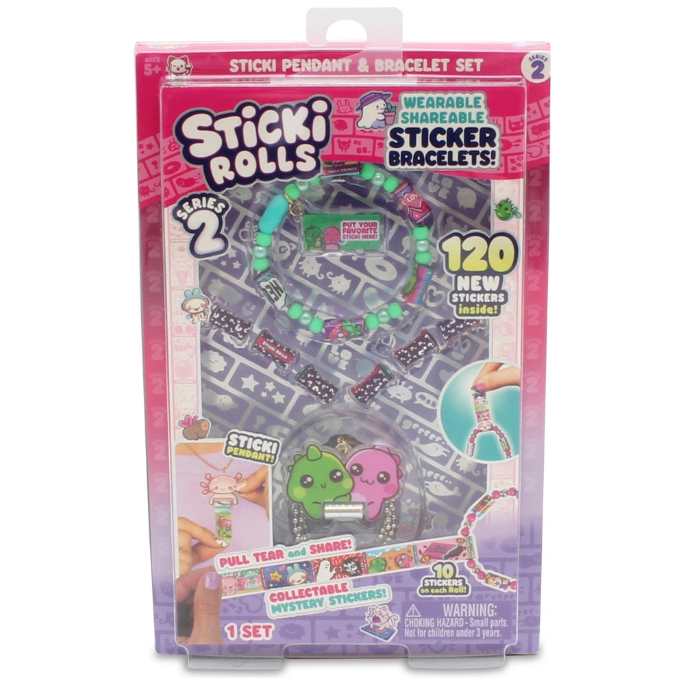 Sticki Rolls Sticker Pendant & Bracelet Making Set