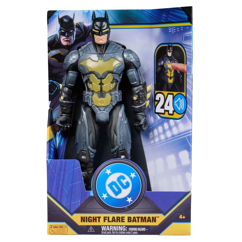 Dc Comics Action Figure Night Flare Lights & Sounds Batman 30Cm/12"