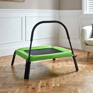 My First Trampoline With Handle Green