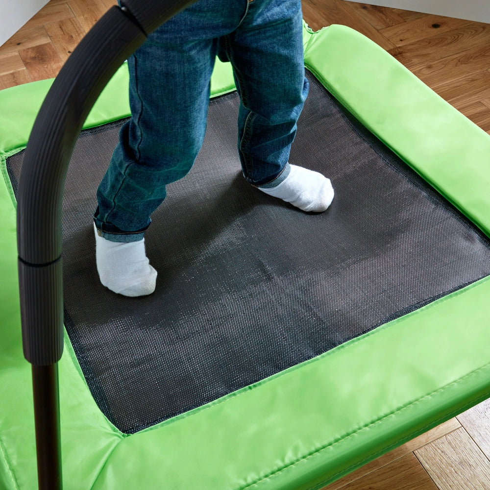 My First Trampoline With Handle Green