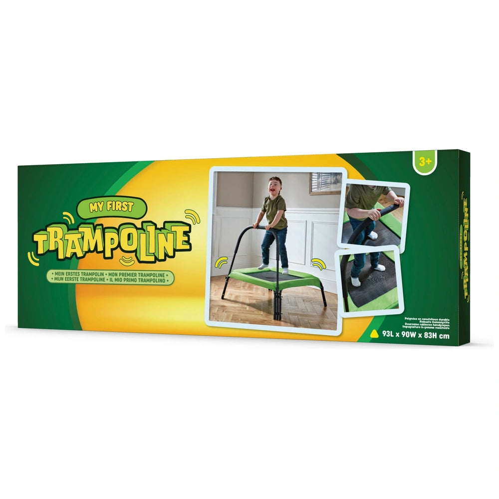 My First Trampoline With Handle Green