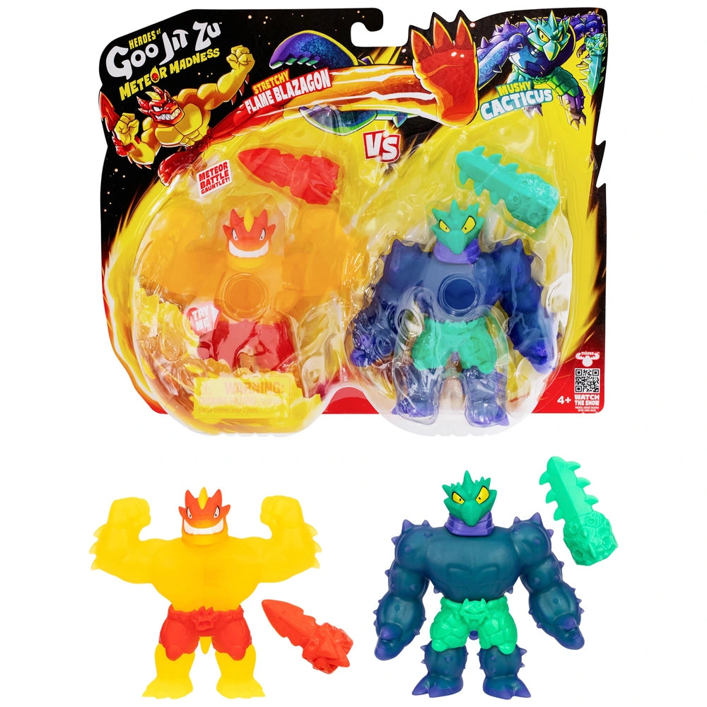 Heroes Of Goo Jit Zu Meteor Madness Versus Pack Blaz Vs Cacticus