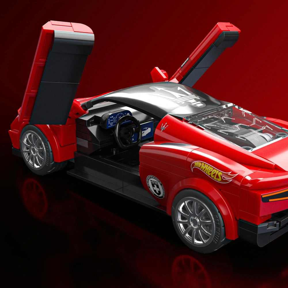 Mattel Brick Shop Hot Wheels Speed Series Maserati Mc20 Building Set