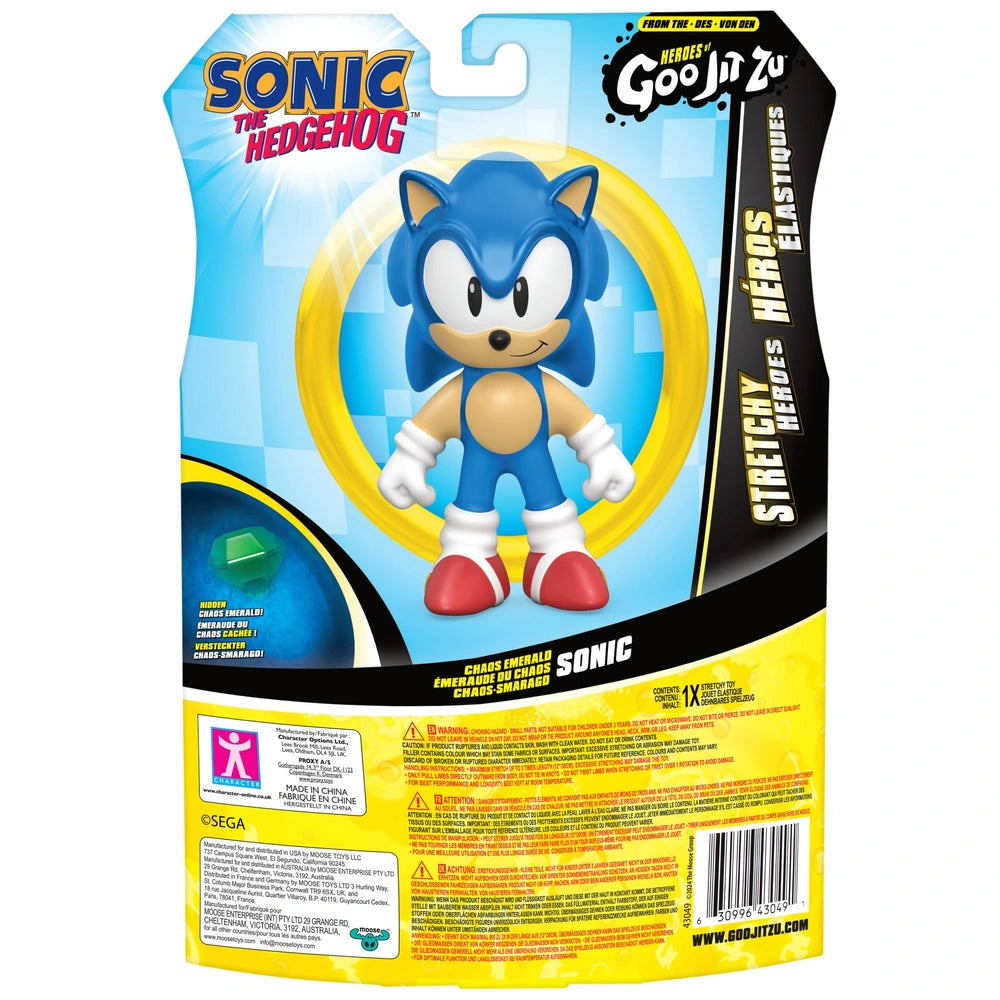 Heroes Of Goo Jit Zu Sonic The Hedgehog Hero Pack Chaos Emerald Sonic Action Figure