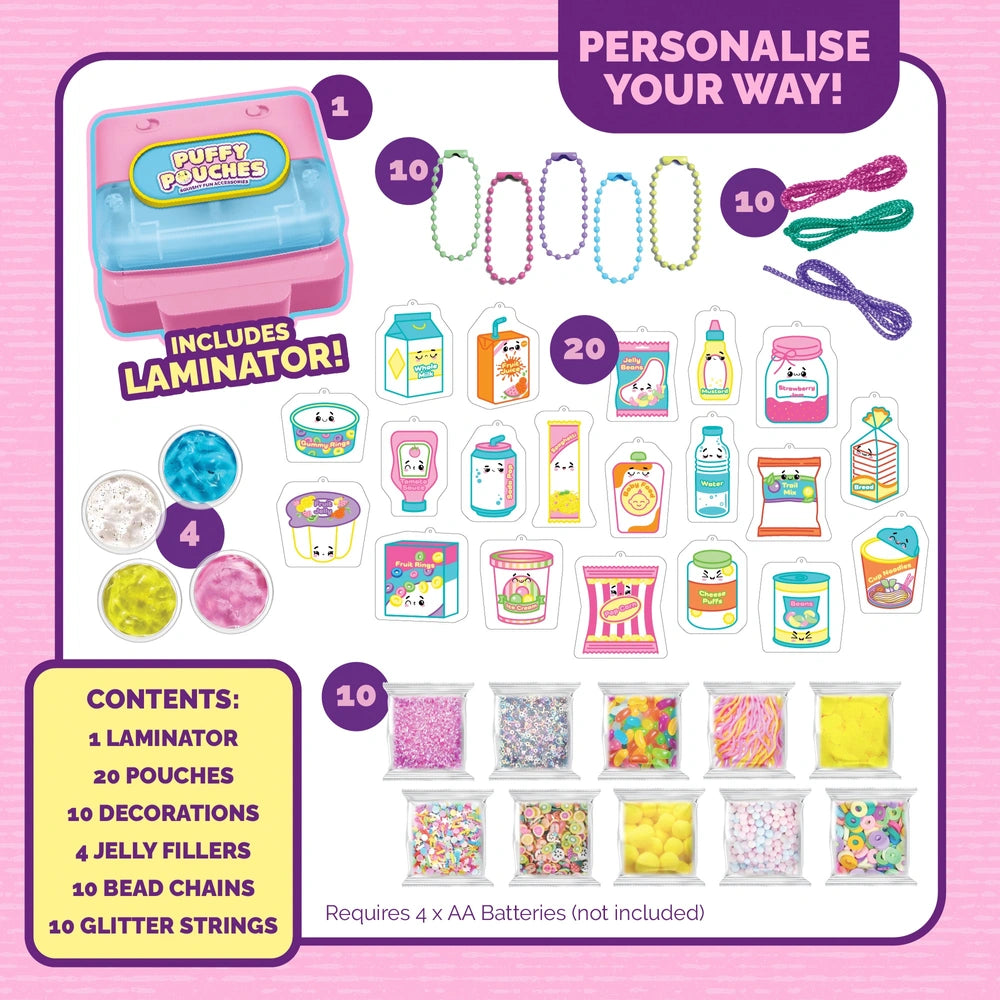 Puffy Pouches Craft Set Supermarket