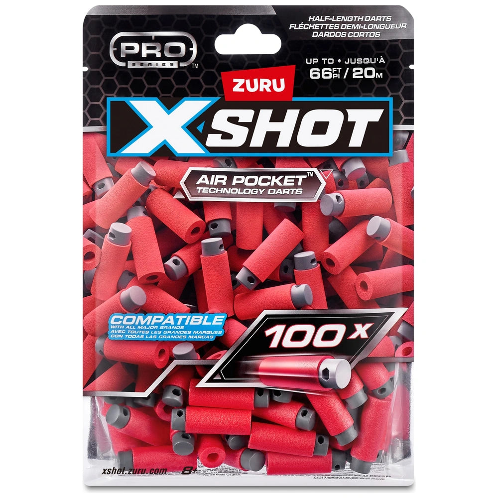 Xshot By Zuru Pro Series Half-Length Darts Refill Pack (100 Darts)