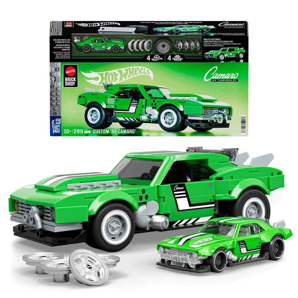 Mattel Brick Shop Hot Wheels Speed Series Chevrolet Custom 68 Camaro Building Set