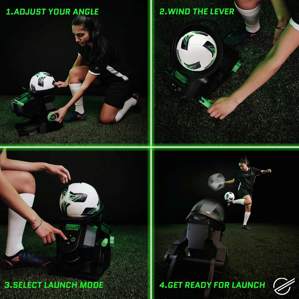 Strikesphere Soccer Launcher Football Training Set