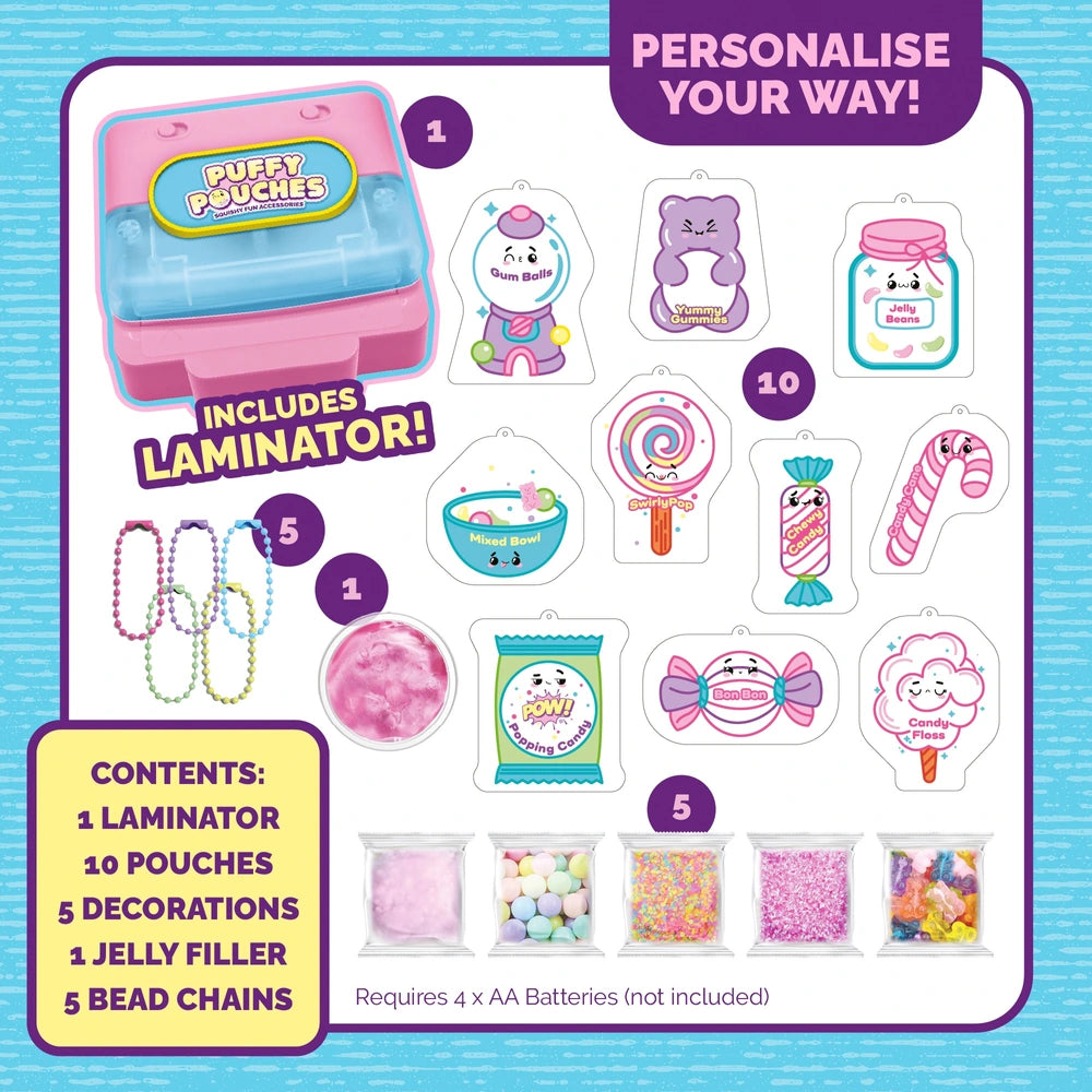 Puffy Pouches Squishy Craft Set Candy Store