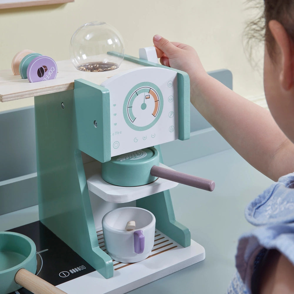 Kitchen Corner Wooden Coffee Machine Playset