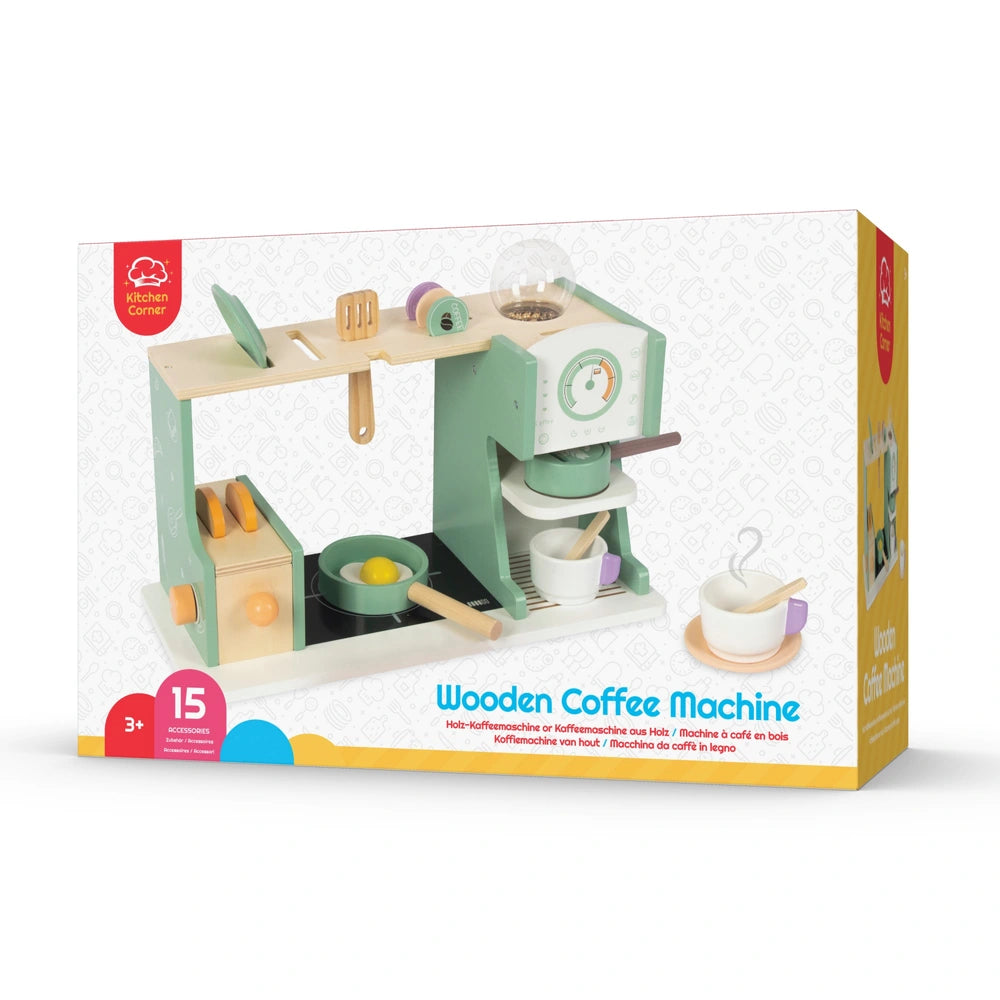 Kitchen Corner Wooden Coffee Machine Playset