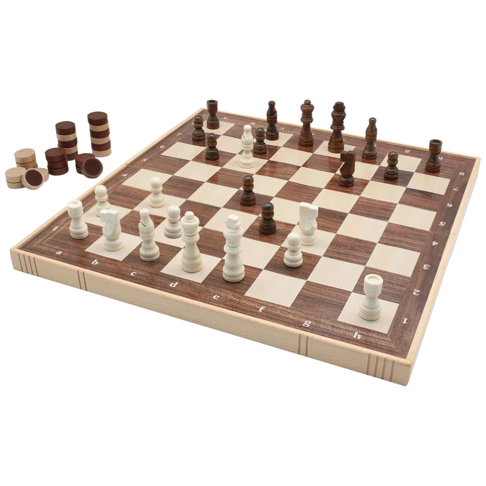 15 Inch Magnetic Chess & Draughts Set